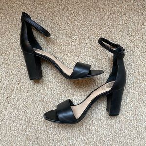 Vince Camuto Strappy Black Heels